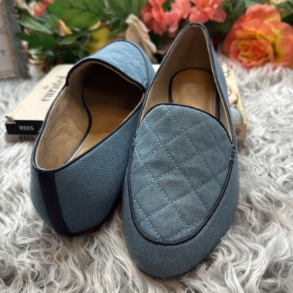 Talbots Ryan Blue Denim Quilted Loafers, 8 - Picture 5 of 8
